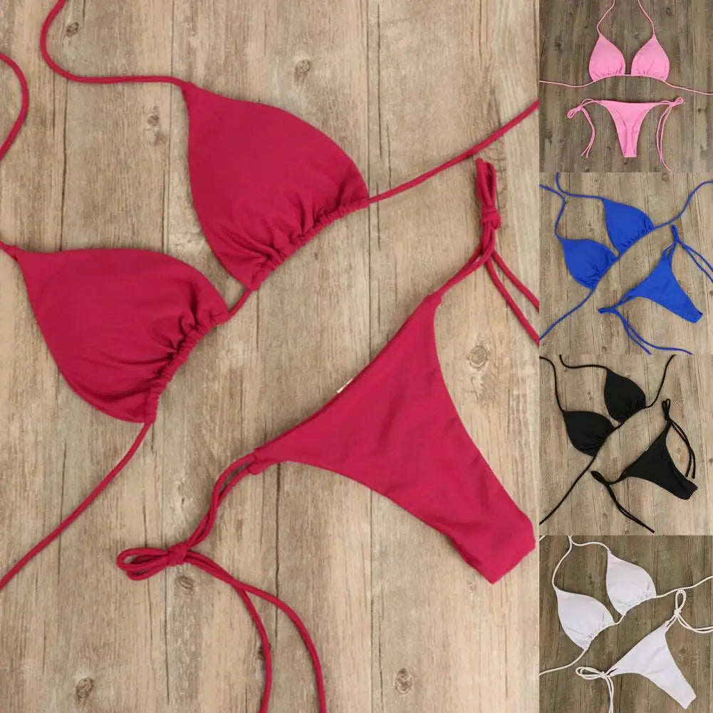 Bubblegum Triangle Bikini