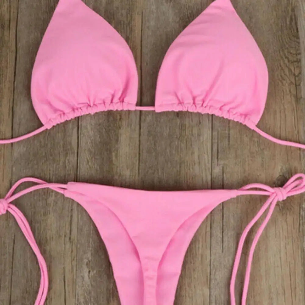 Bubblegum Triangle Bikini