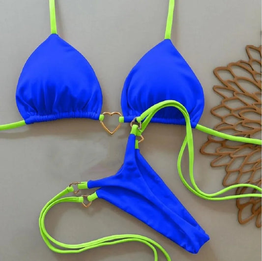 Crimson Allure Bikini Set