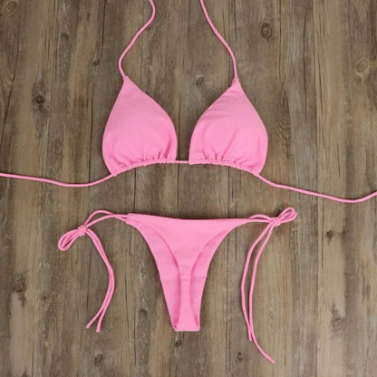 Bubblegum Triangle Bikini